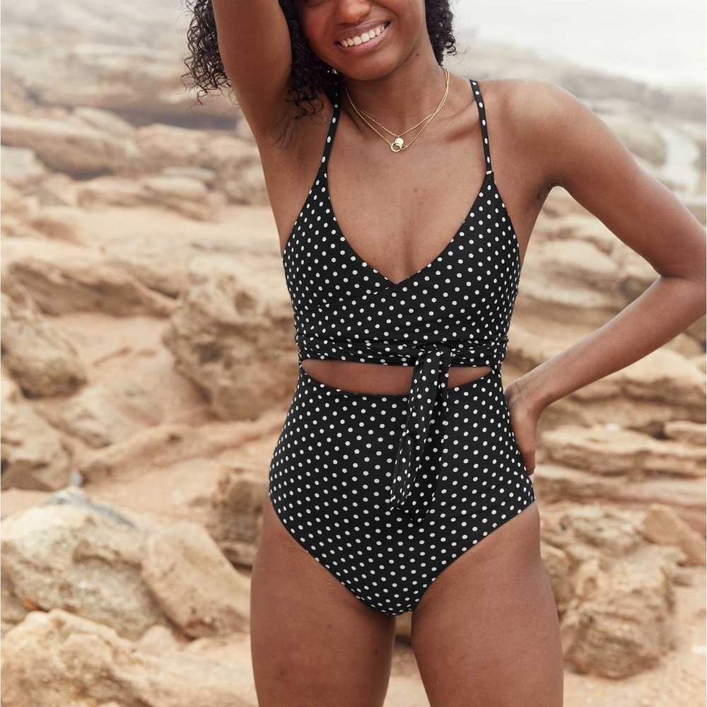 NWOT Aerie Printed Wrap One Piece